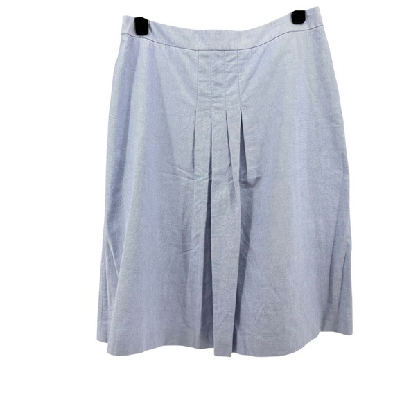 Brooks Brothers Dresses & Skirts - Brooks Brothers Blue Midi A-Line Pleated Skirt - 100% cotton